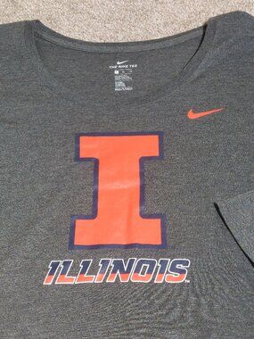 The Nike Tee long sleeve t-shirt University of Illinois Athletic cut size XL